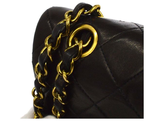 Chanel Classic Timeless Double Flap Quilted Lambskin Small - vista 6