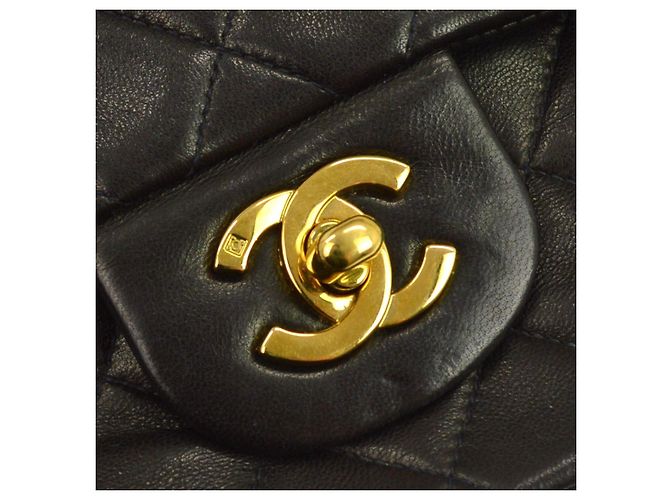 Chanel Classic Timeless Double Flap Quilted Lambskin Small - vista 7
