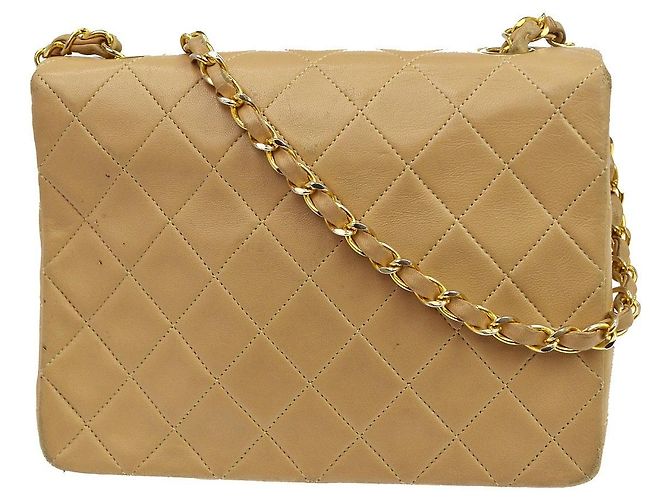Chanel Vintage Square Classic Single Flap Quilted Lambskin Mini - vue 2