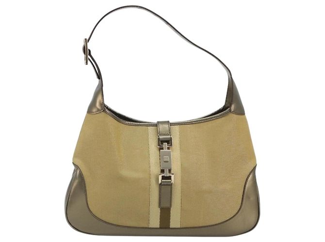 Gucci Web Jackie O Hobo Canvas Medium - vista 2