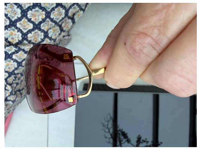 Occhiali da sole Cartier Metallo color oro - vista 14