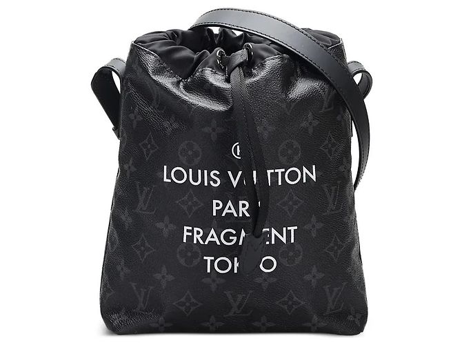 Louis Vuitton x Fragment Design Tokyo Monogram Eclipse Drawstring Bag - view 4