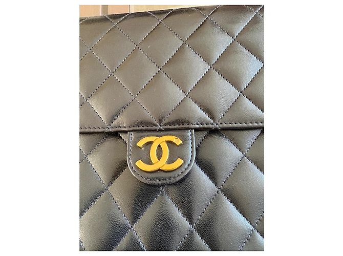 Timeless Chanel Classic Flap Bag Schwarz Lammleder - Ansicht 11