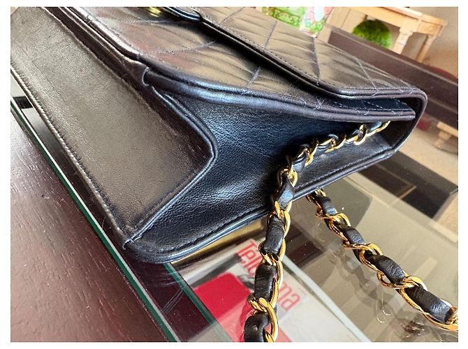 Timeless Chanel Classic Flap Bag Schwarz Lammleder - Ansicht 13