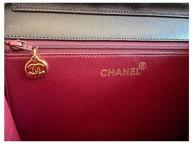 Timeless Chanel Classic Flap Bag Schwarz Lammleder - Ansicht 16