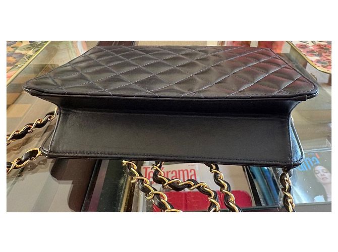 Timeless Chanel Classic Flap Bag Schwarz Lammleder - Ansicht 6