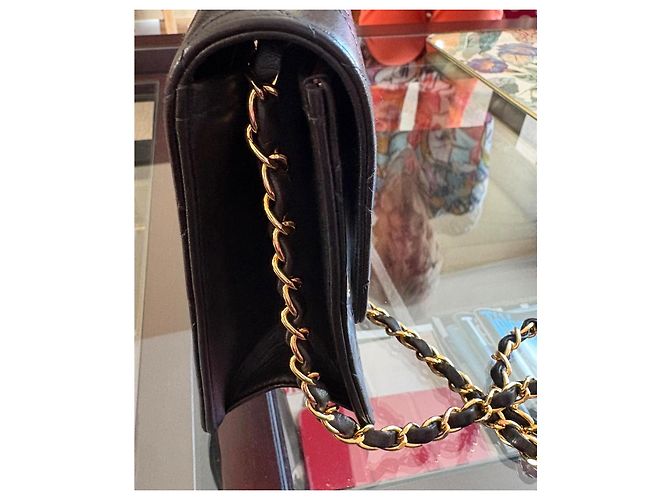 Timeless Chanel Classic Flap Bag Schwarz Lammleder - Ansicht 7