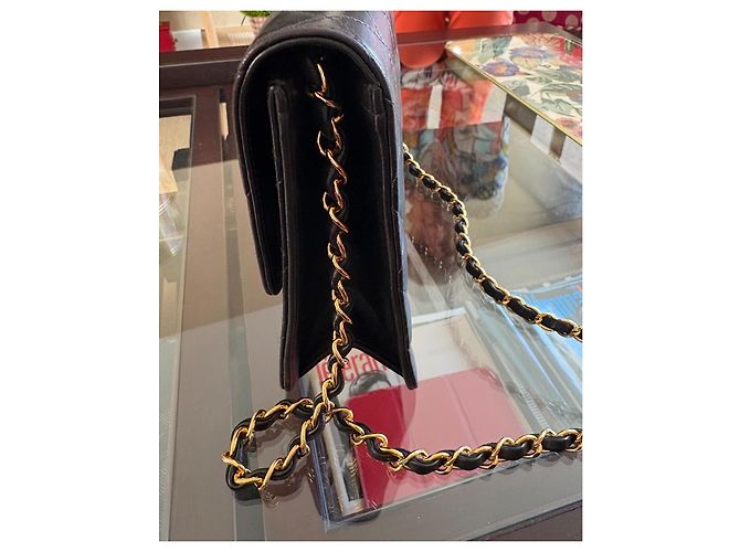 Timeless Chanel Classic Flap Bag Schwarz Lammleder - Ansicht 8