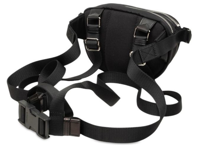 Borsa a tracolla Burberry da uomo nera - vista 2