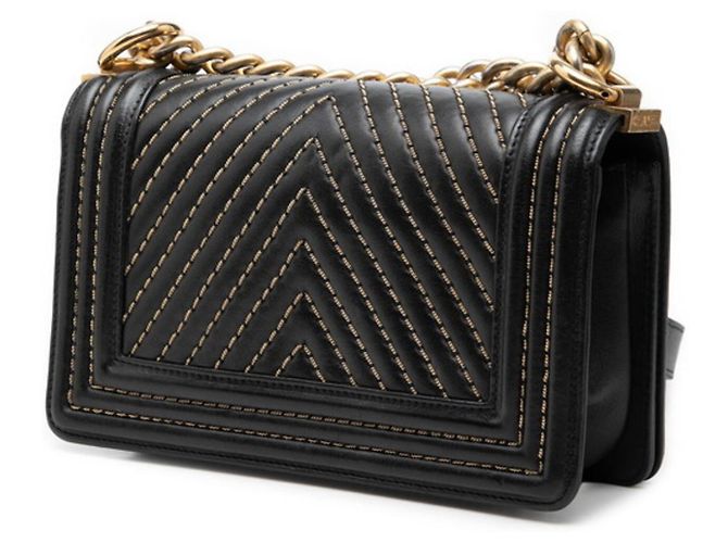 Bolso de hombro Chanel Boy Chanel Chevron - vista 2