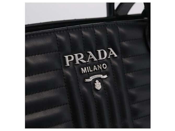 Prada Double Zip Diagramme Quilted Leather Small - vista 6
