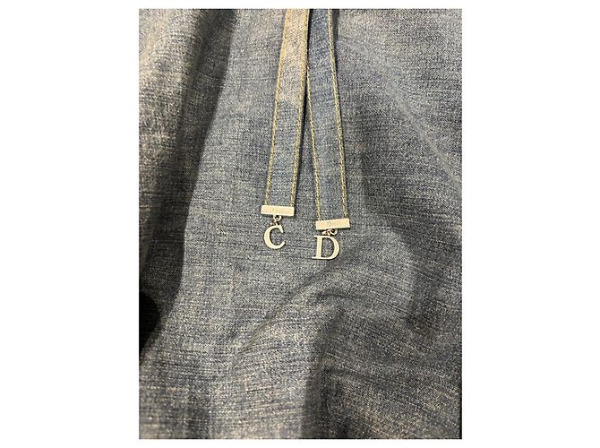 Dior Falda Maxi de Denim con dijes CD - vista 11