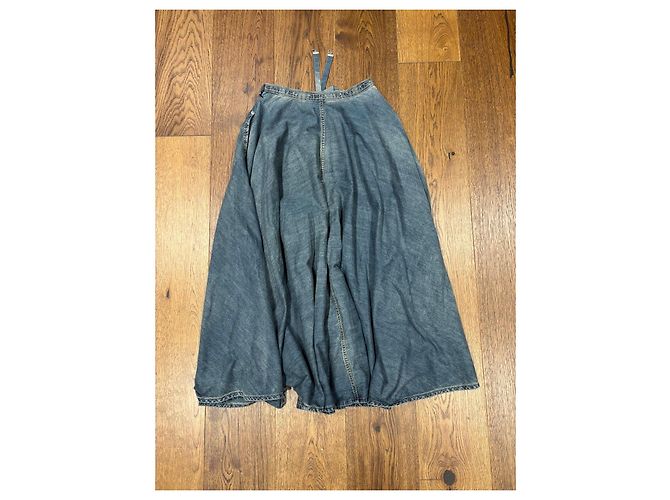 Dior Falda Maxi de Denim con dijes CD - vista 14