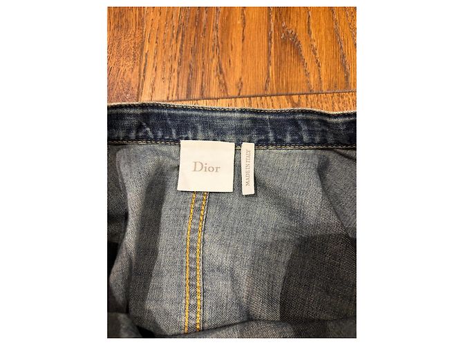 Dior Falda Maxi de Denim con dijes CD - vista 2