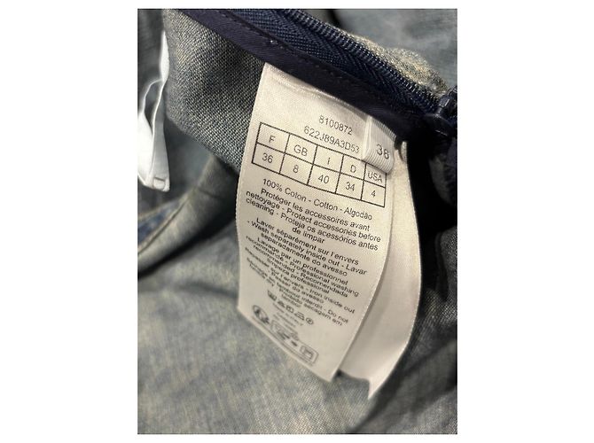 Dior Falda Maxi de Denim con dijes CD - vista 4