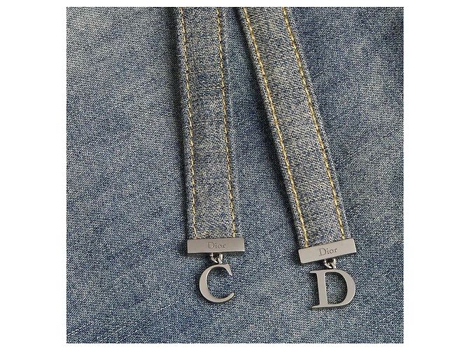 Dior Falda Maxi de Denim con dijes CD - vista 8