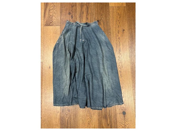 Dior Falda Maxi de Denim con dijes CD - vista 9
