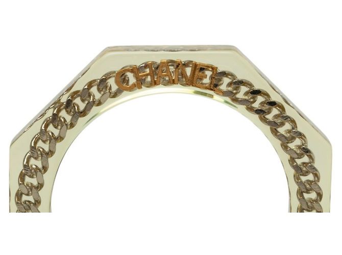 Chanel Vintage Octagonal Chain Bangle - view 5