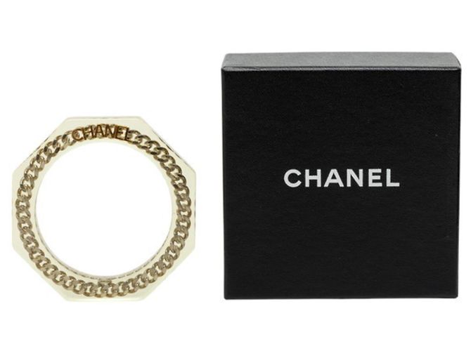 Chanel Vintage Octagonal Chain Bangle - view 6