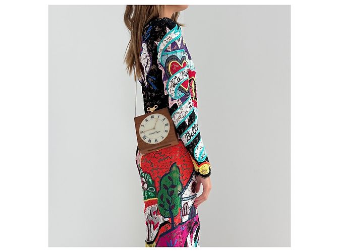Charlotte Olympia Time Piece Clutch Reloj de Madera - vista 2