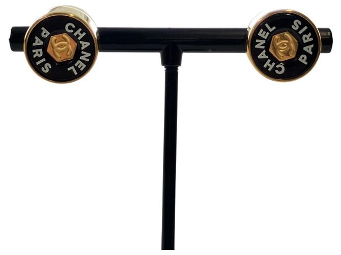 Chanel B24C Coco Mark Circle Logo Motif Ohrringe - Ansicht 2