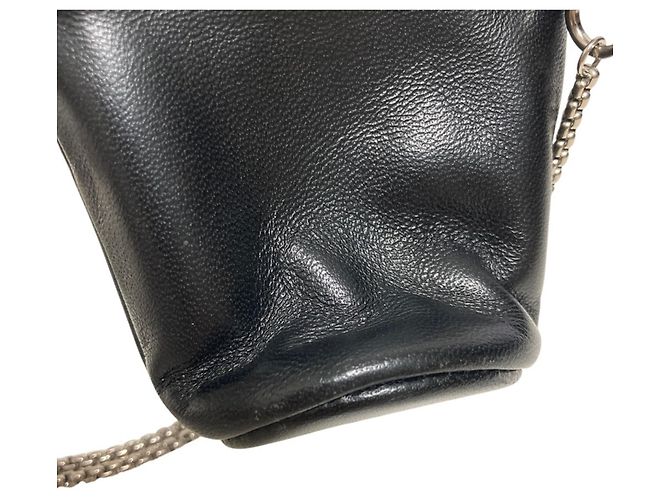 Mini pochette collier en cuir Nappa Prada - vue 12