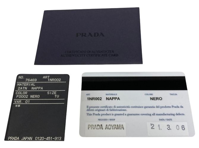 Mini pochette collier en cuir Nappa Prada - vue 14