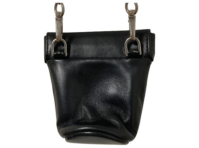 Mini pochette collier en cuir Nappa Prada - vue 2