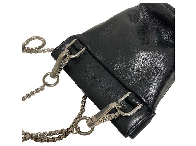 Mini pochette collier en cuir Nappa Prada - vue 6