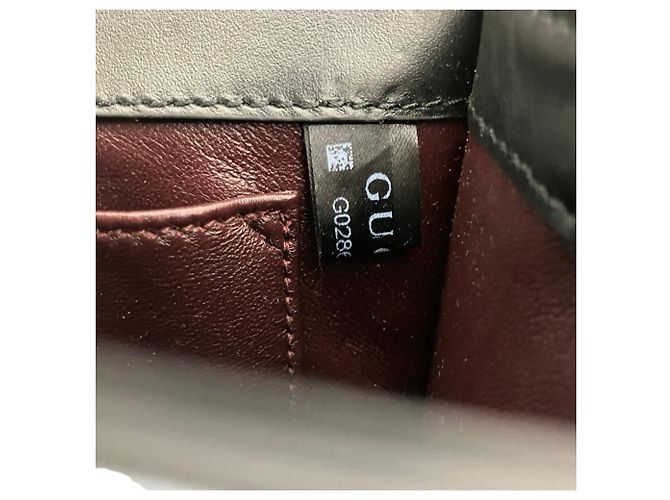 Borsa a tracolla con catena in pelle GUCCI Zumi - vista 13