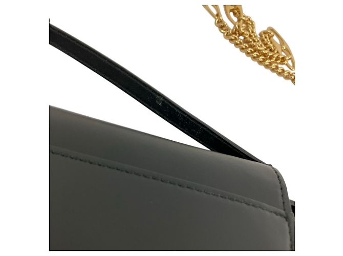 Borsa a tracolla con catena in pelle GUCCI Zumi - vista 17