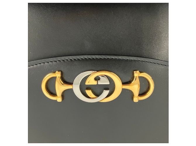 Borsa a tracolla con catena in pelle GUCCI Zumi - vista 7