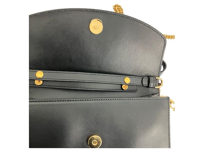 Borsa a tracolla con catena in pelle GUCCI Zumi - vista 8