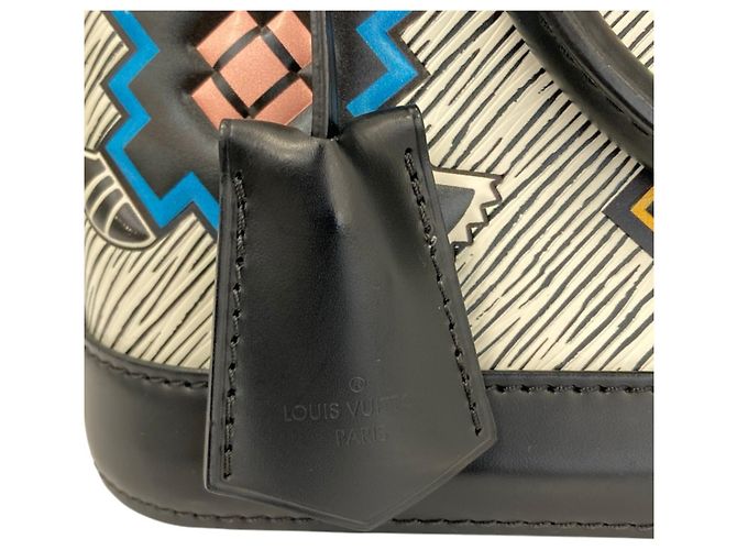 Borsa a tracolla Louis Vuitton Alma BB Epi Denim - vista 7