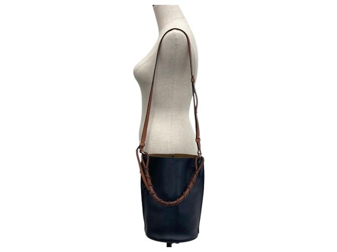 Bolsa de Ombro de Couro 2 vias Loewe Gate Bucket - vista 14