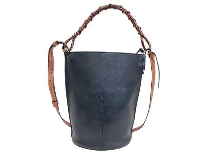 Bolsa de Ombro de Couro 2 vias Loewe Gate Bucket - vista 2