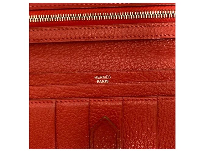 Hermès Hermes Bearn Soufflé Leather Bi-fold Wallet - view 7