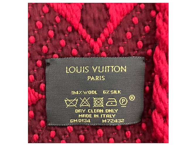 Louis Vuitton Ruby Monogram Wool Silk Stole - view 5
