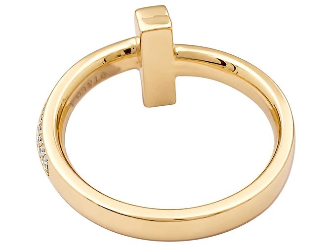 Anello Tiffany & Co, « Tiffany T », oro rosa e diamanti. - vista 3