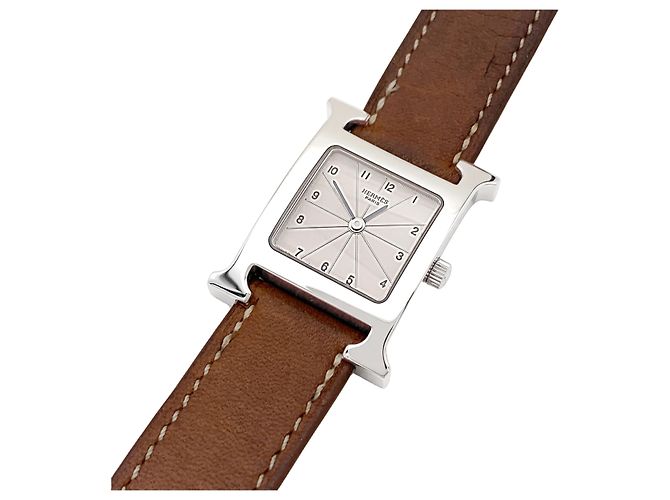 Relógio Feminino Hermès, "Heure H", aço, petit modèle. - vista 3