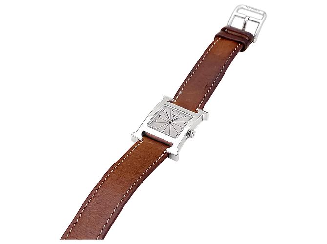 Relógio Feminino Hermès, "Heure H", aço, petit modèle. - vista 6