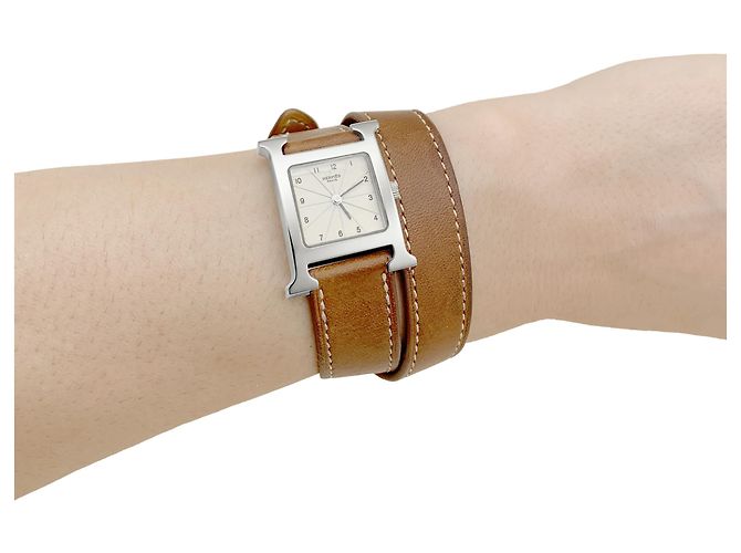 Relógio Feminino Hermès, "Heure H", aço, petit modèle. - vista 7
