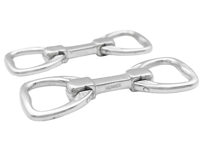 Gemelli Hermès, "Etrier", argento. - vista 2