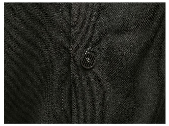 Chanel Kurzarm-Top Schwarz Größe US L - Ansicht 5
