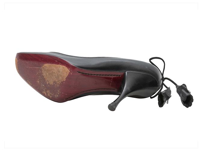 Black Louis Vuitton Tassel Pumps Size 37 - view 5
