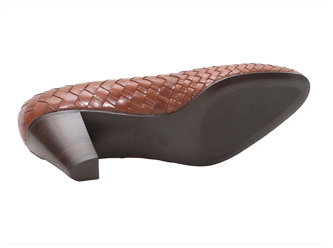 The Row Spitzabsätze aus geflochtenem Leder Braun Größe 37 - Ansicht 5