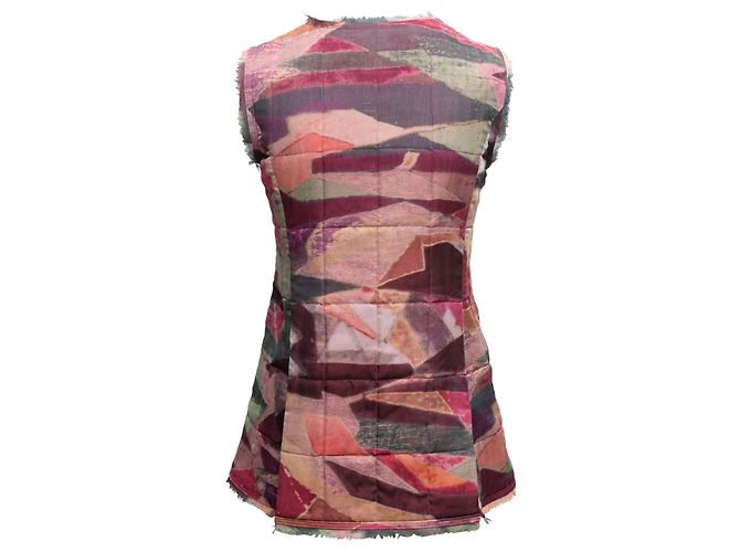 Multicolor Chanel Spring 2013 Quilted Silk Vest Size FR 36 - view 4