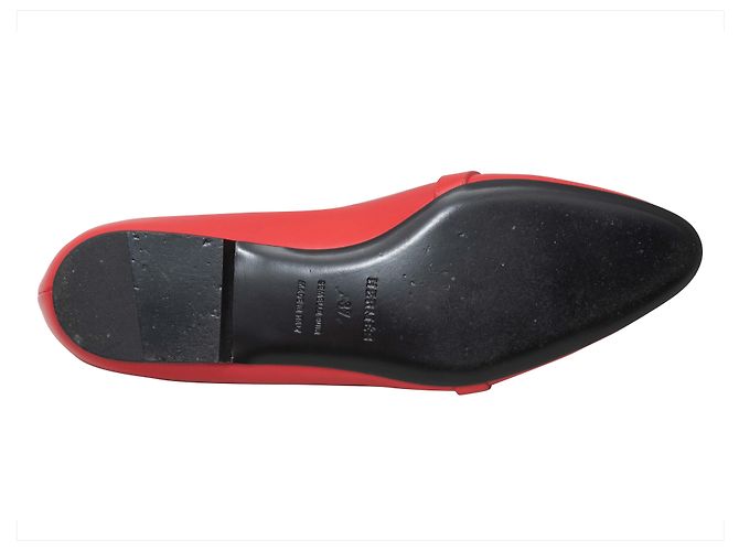 Hermès Ballerine a punta con chiusura Hermes Rosse Taglia 37 - vista 5