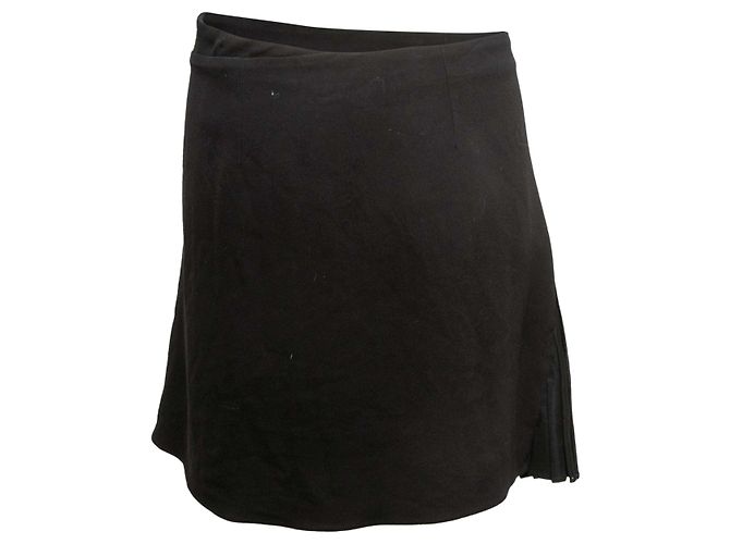 Minifalda Balenciaga negra con pliegues Talla FR 38 - vista 3