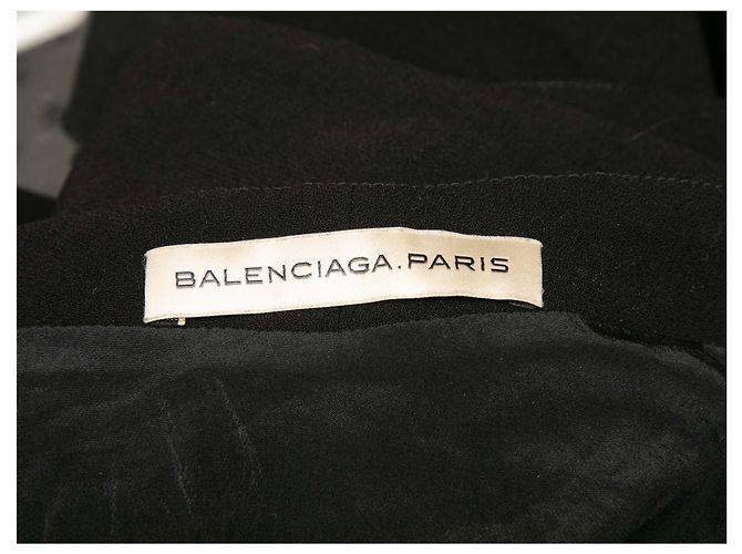 Minifalda Balenciaga negra con pliegues Talla FR 38 - vista 4